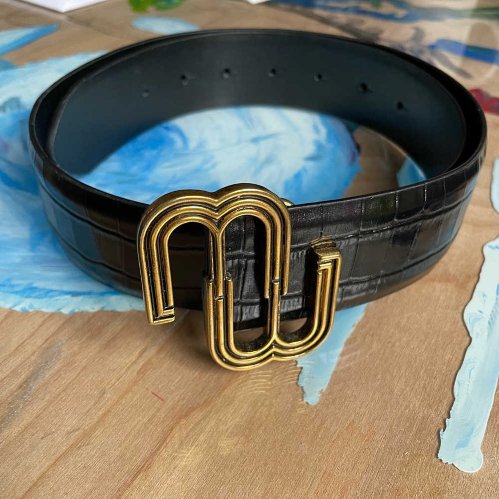 Maje Animal Print Belt